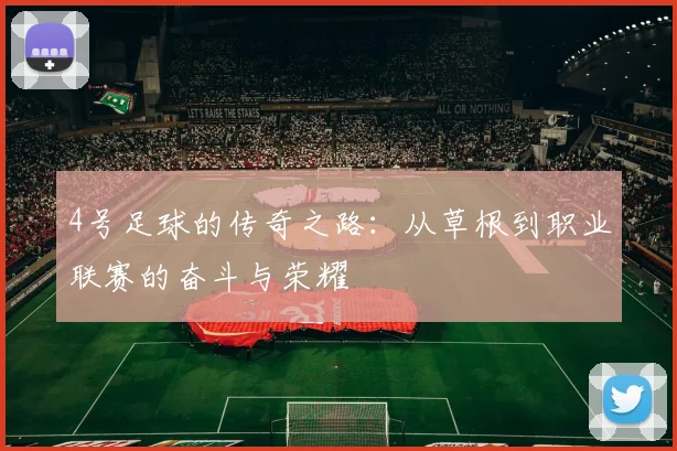 4号足球的传奇之路：从草根到职业联赛的奋斗与荣耀